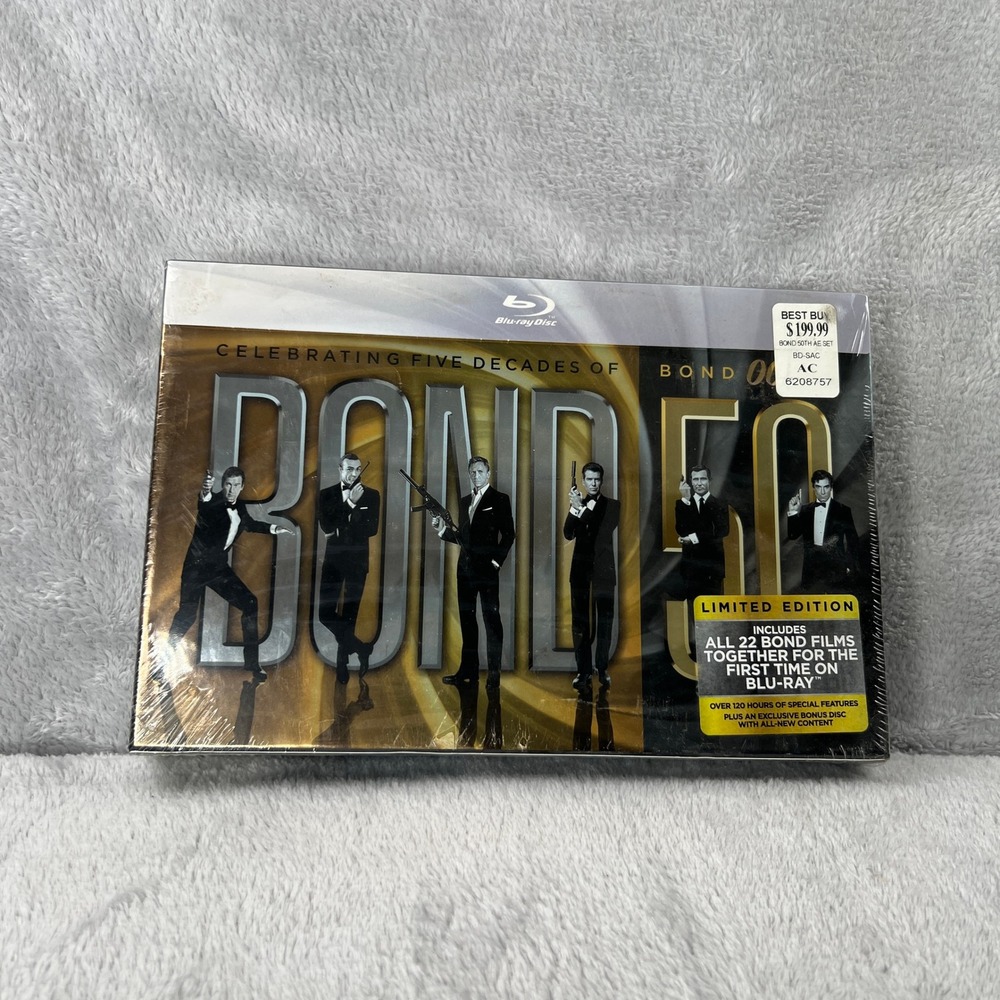 MGM Bond 50 Limited Edition 22 Film Blu-ray Box Set Blue 007 Anniversary Action